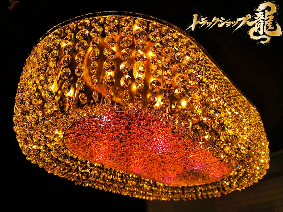 豪華 幅80cm×50cm 天吊り オーバル型 ナイアガラ シャンデリア