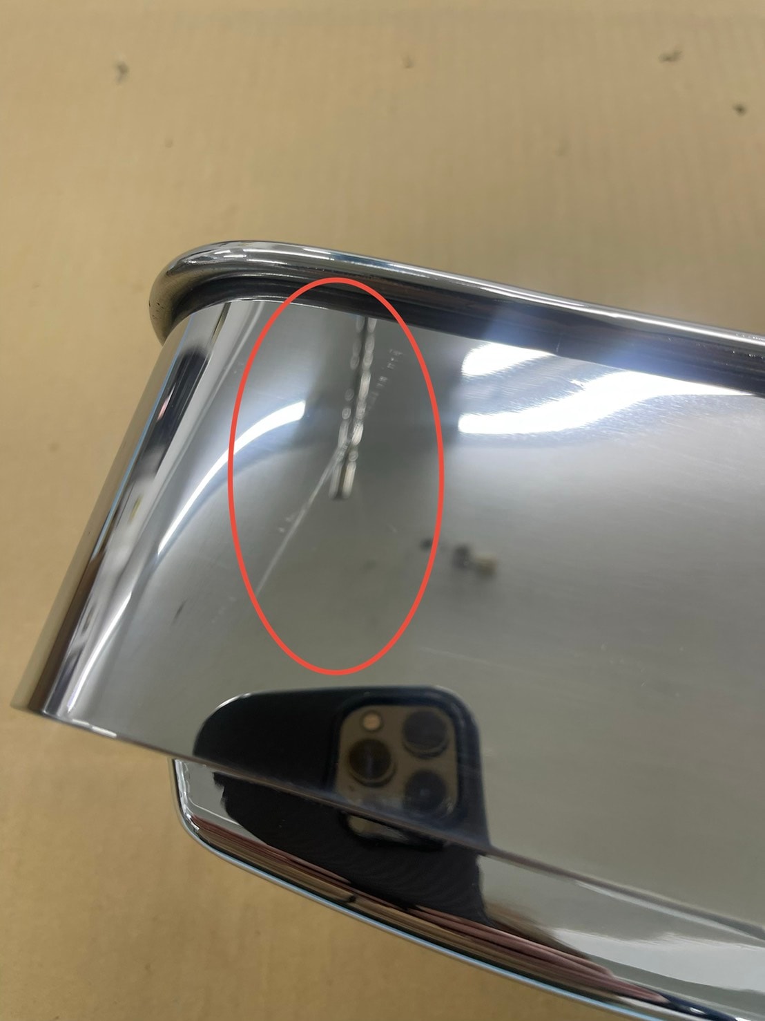 訳あり品】 ステンレス 中型 バスマーク アンドン 【鏡面】 6mm丸棒