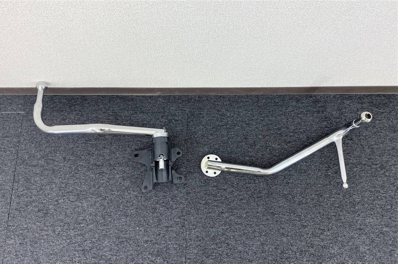 メッキ ミラーステー RH手動/LH電動セット 三菱ふそう ブルー