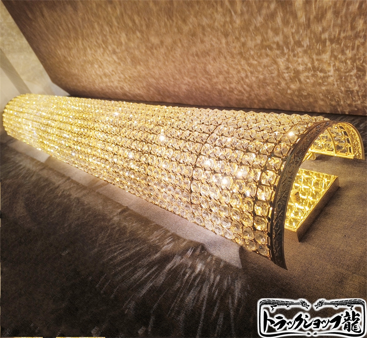 幅140cm壁掛シャンデリア BA15S口金 フルゴールドメッキ クリスタル 幅140cm壁掛シャンデリア BA15S口金 フルゴールドメッキ クリスタル