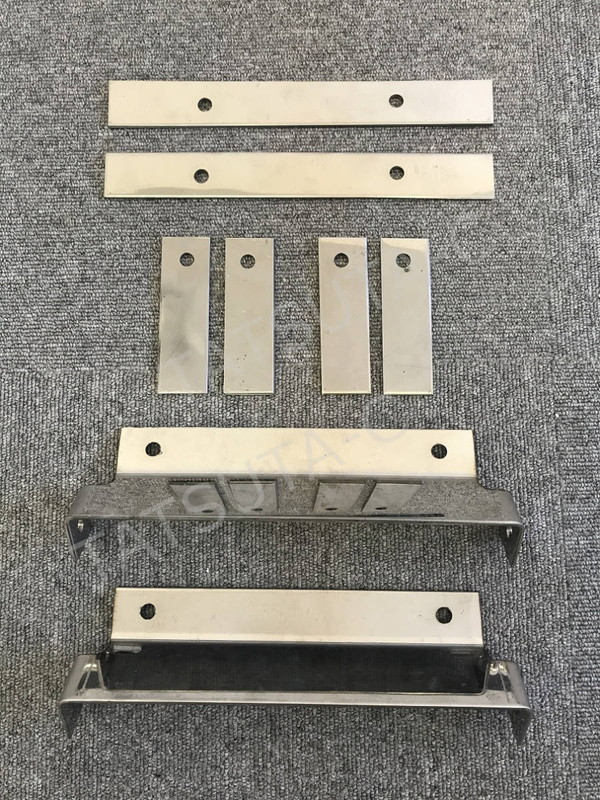 ステンレス キャブ梯子 ステー付き 2本セット 2.4m Φ32 絞りパイプ リングタイプ ハシゴ S0102S