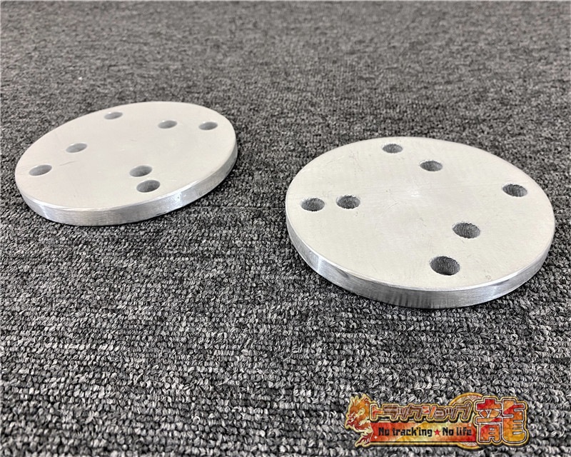 アルミニウム製 ホイールスピンナー用 スペーサー (大) 2枚セット