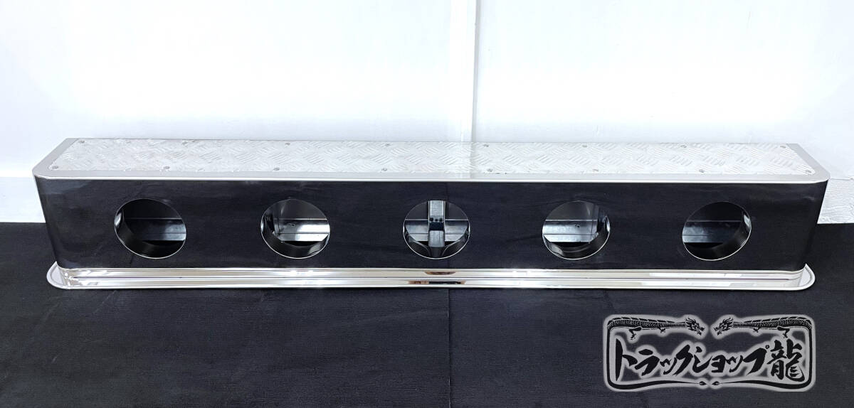 アップグレード】 ステンレス 5連 リアバンパー 1900×250 筒型 奥付け