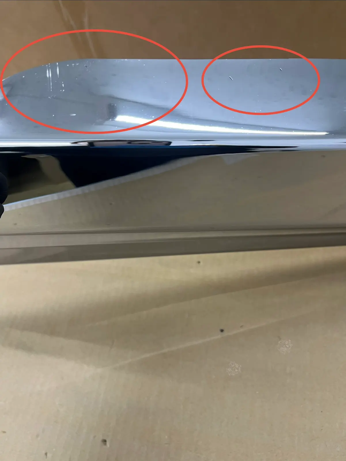 【訳あり品】 メッキ フェンダーパネル 左右セット 日産UD クオン/パーフェクトクオン U8440P