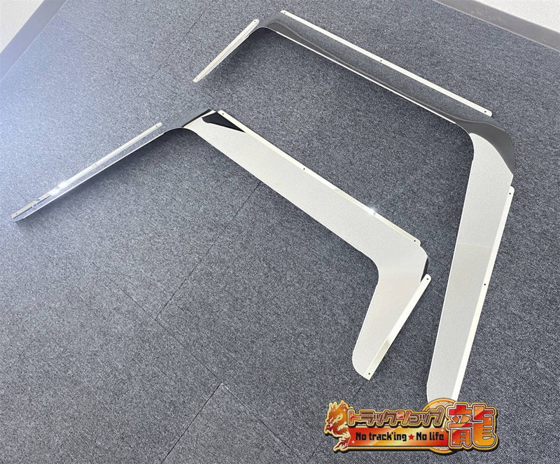 鏡面ステンレス ドアバイザー 左右セット 日野 デュトロ/ダイナ/トヨエース 標準 S0351S
