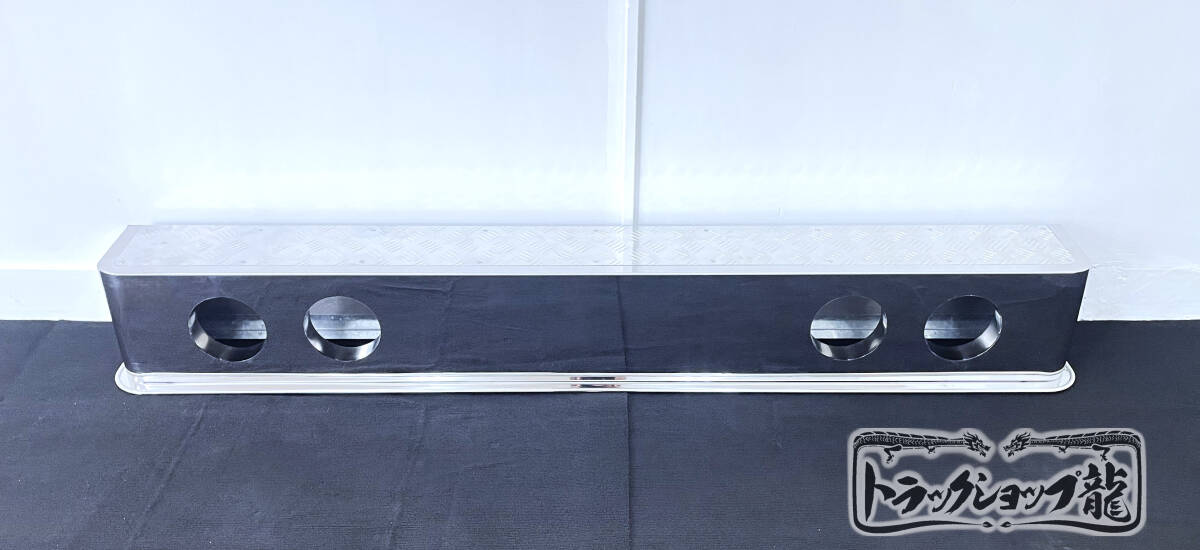 アップグレード】 ステンレス 4連 リアバンパー 2100×250 筒型 奥付け