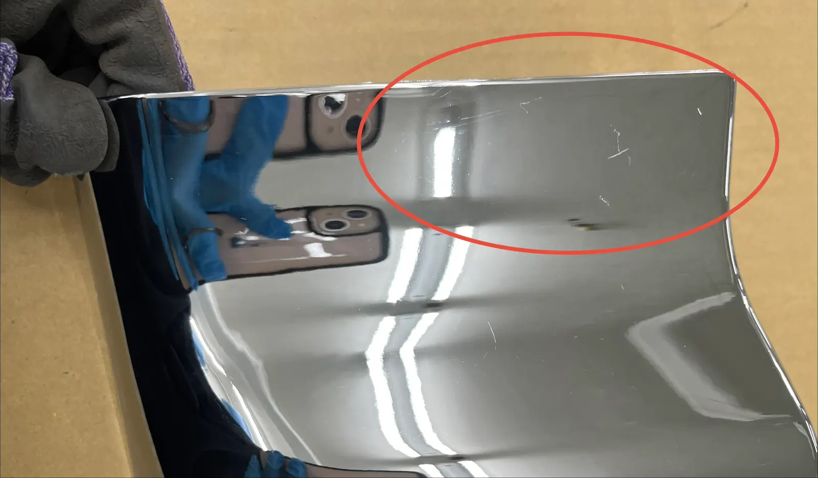 【訳あり品】 メッキ フェンダーパネル ベットレス車用 左右セット 日野 レンジャープロ H8274P