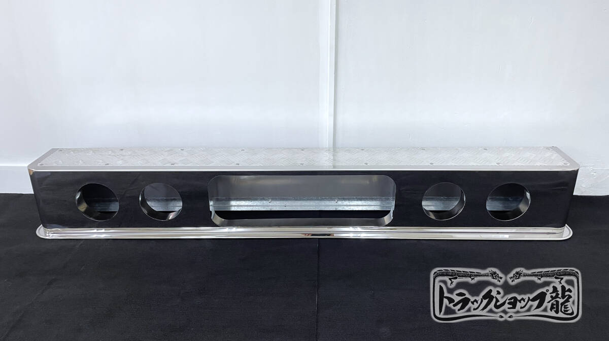 アップグレード】 ステンレス 4連 リアバンパー 1900×250 筒型 奥付け