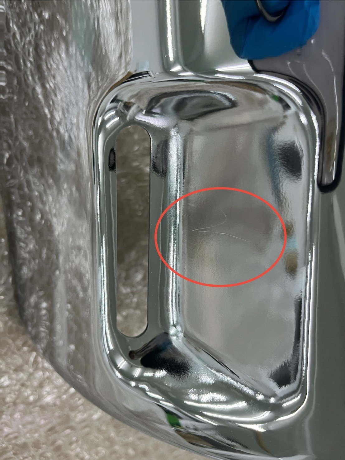 【訳あり/未使用品】メッキ フロントバンパー ステー付き 三菱ふそう NEWキャンター 標準 前期/後期 M8333S