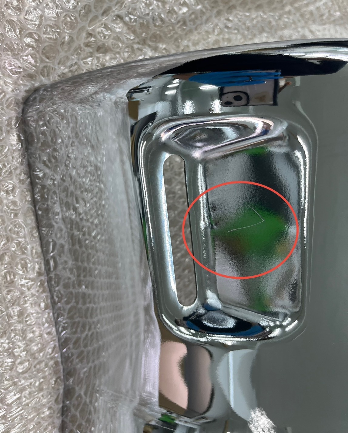 【訳あり/未使用品】メッキ フロントバンパー ステー付き 三菱ふそう NEWキャンター 標準 前期/後期 M8333S