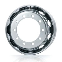 RTGメッキホイール 22.5インチ×8.25(165) 10穴/335 従来・ISO規格 フロント用|メッキホイール|ホイール