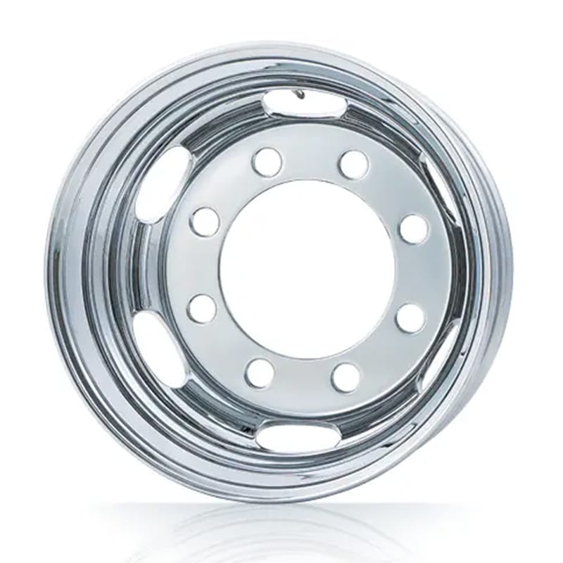 DOT-Xメッキホイール 19.5インチ×6.75(147) 8穴/275 新・ISO規格 フロント用