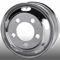 DOT-Xメッキホイール 16インチ×5.5（116.5) 5穴/203.2 エルフWタイプ用 フロント用|メッキホイール|ホイール