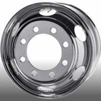 DOT-Xメッキホイール 22.5インチ×7.50(162) 8穴/285 JIS規格 フロント用|メッキホイール|ホイール