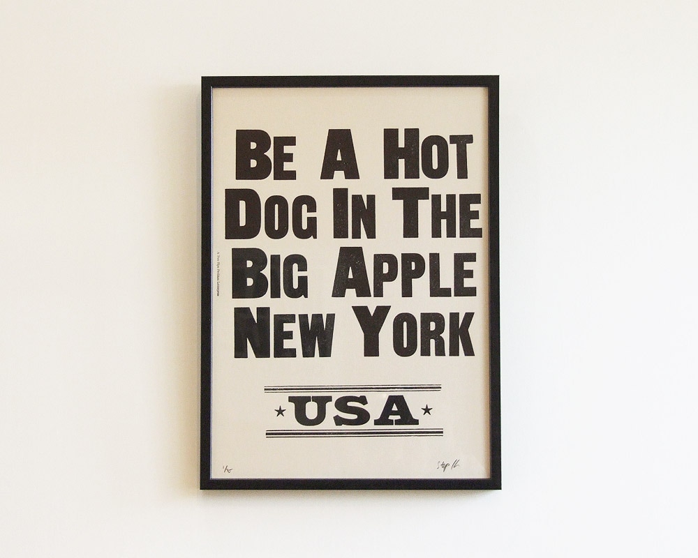 A TWO PIPE PROBLEM LETTERPRESS | NEW YORK POSTER ニューヨーク ポスター