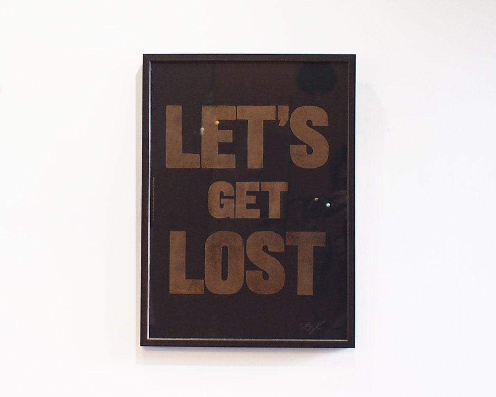 A TWO PIPE PROBLEM LETTERPRESS | LET’S GET LOST POSTER レッツゲットロスト ポスター