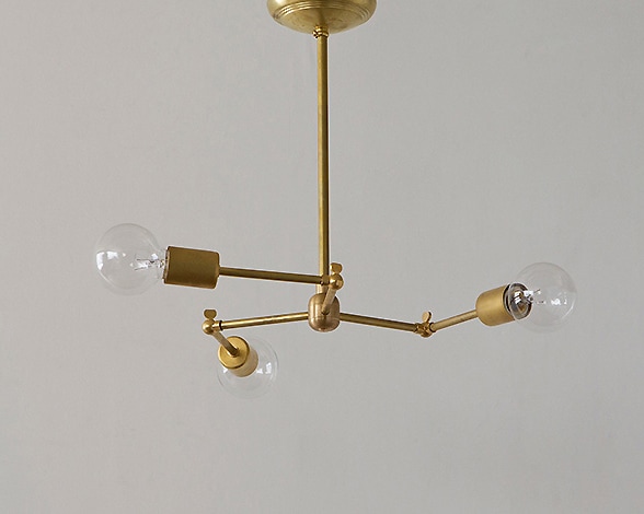 アクメファニチャーSOLID BRASS LAMP 3ARM / BLACK js-f_ms-15001943