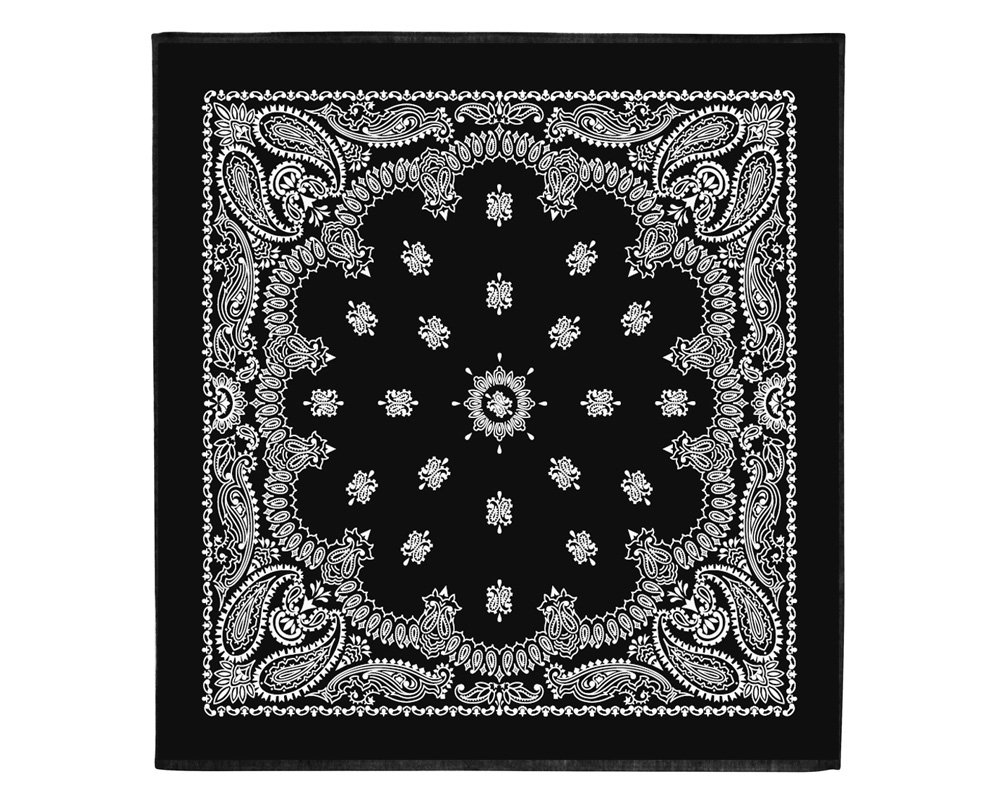 DETAIL | Paisley Bandana Rug Black [3size] ペイズリーバンダナラグ ブラック