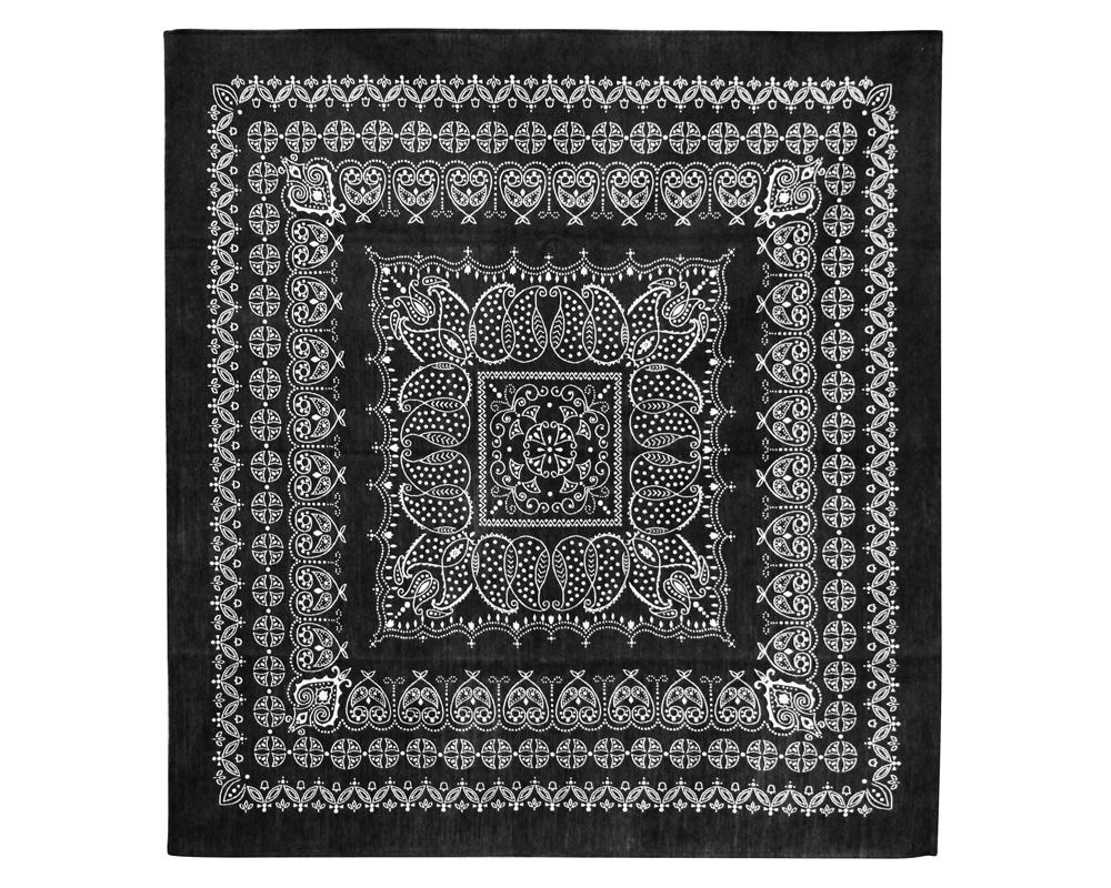 DETAIL | Leaf Bandana Rug Black [4size] リーフバンダナラグ ブラック