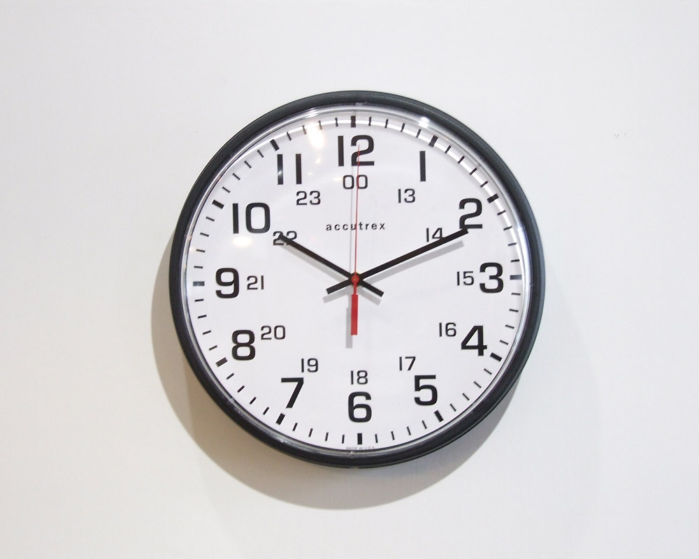 Franklin Instrument Company | 12” Accutrex 12/24 Wall Clock  アキュートレックス ウォールクロック