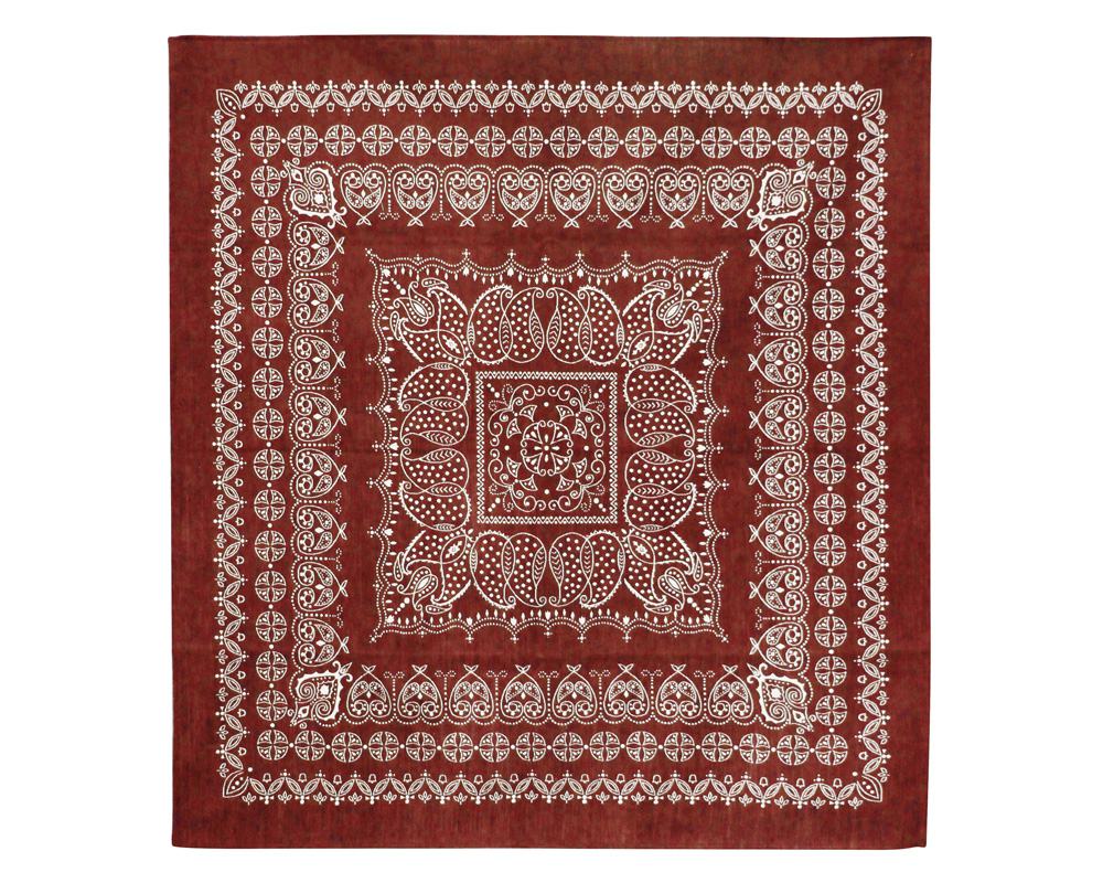 DETAIL | Leaf Bandana Rug Burgundy [4size] リーフバンダナラグ バーガンディ