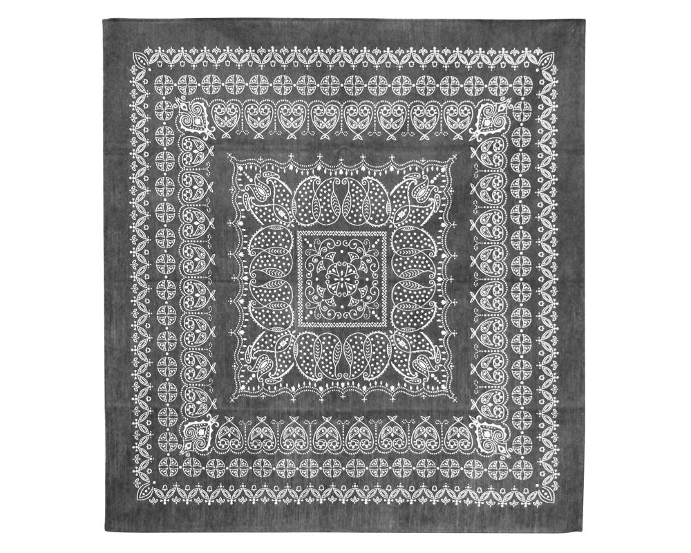 DETAIL | Leaf Bandana Rug Gray [4size] リーフバンダナラグ グレー