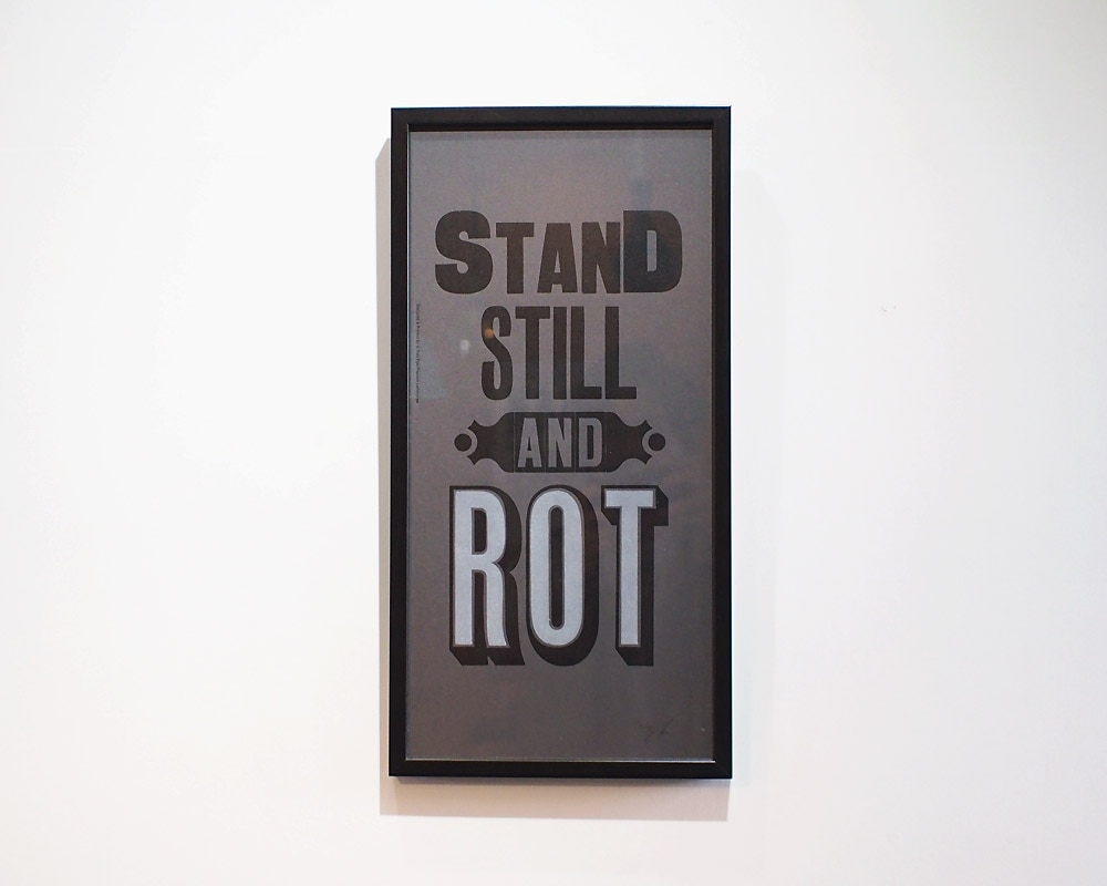 A TWO PIPE PROBLEM LETTERPRESS | STAND STILL AND LOT POSTER スタンドスティル ポスター