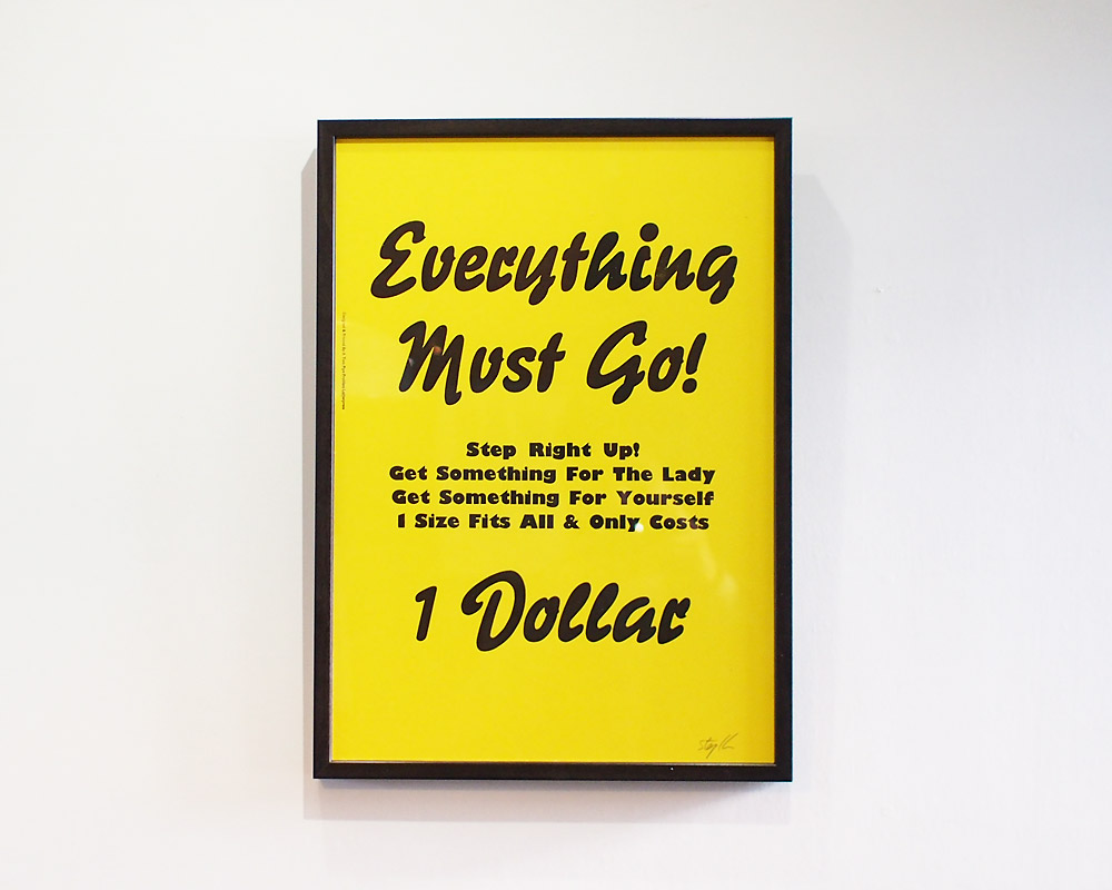 A TWO PIPE PROBLEM LETTERPRESS | EVELYTHING MUST GO POSTER エブリシングマストゴー ポスター