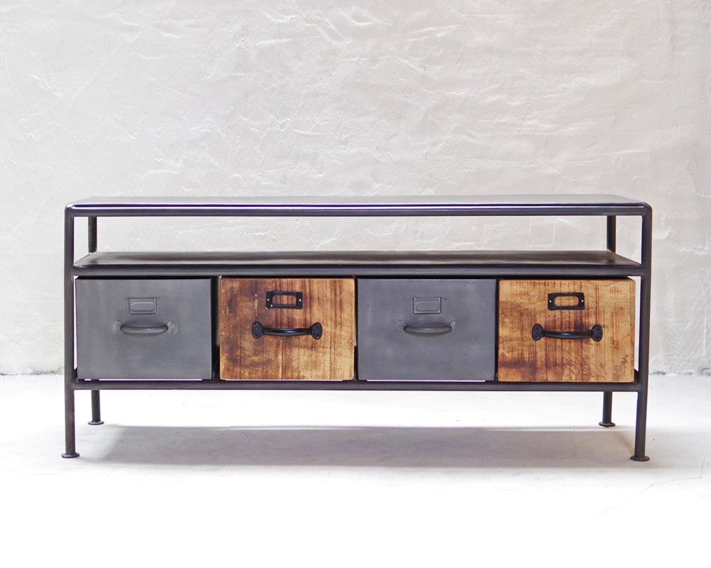 LIFE FURNITURE | IRON WOODEN TV BOARD アイアンウッデンTVボード