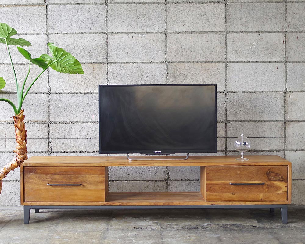 LIFE FURNITURE | OLD TEAK TV BOARD [ L] オールドチークTVボード