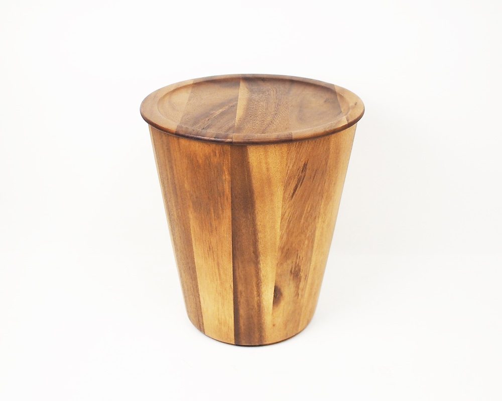 Monique Chartland | Wood Dust Bin with Cover ウッドダストビン トレイ蓋付き