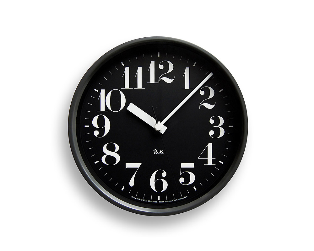 Lemnos | Riki  Steel Clock  リキスチールクロック 数字指標タイプ/電波時計