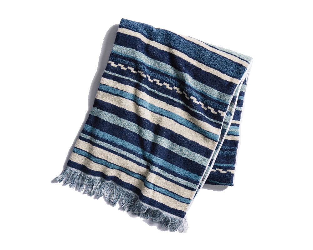 BasShu | Cotton Pile Blanket Native Border コットンパイルブランケット ネイティブボーダー