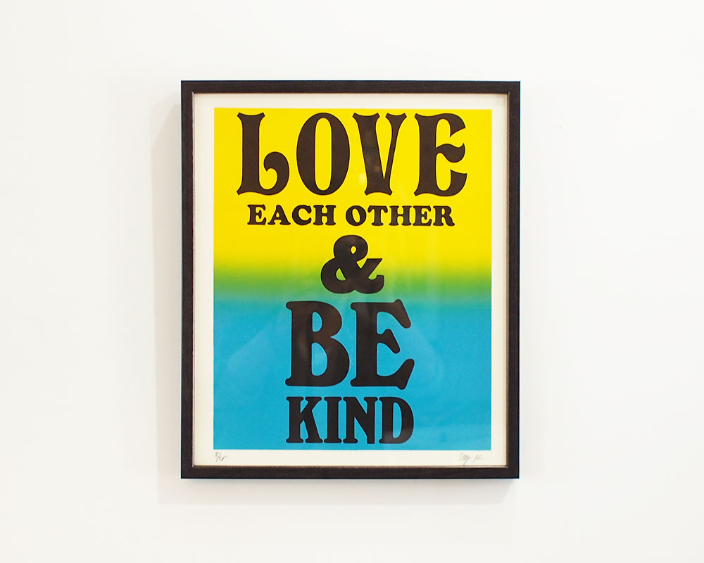 A TWO PIPE PROBLEM LETTERPRESS | LOVE EACH OTHER POSTER ラブイーチアザー ポスター