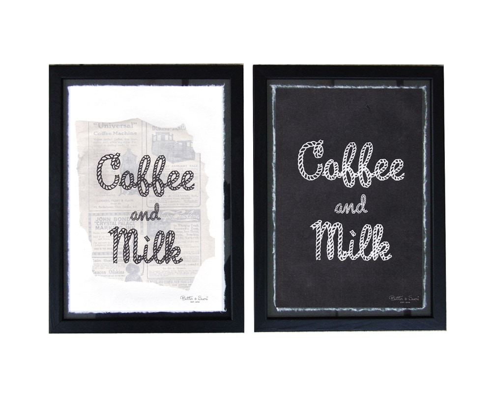 Bitter ＆ Sucre | SCRUM PAPER “Coffee & Milk” スクラムペーパー/ポスター