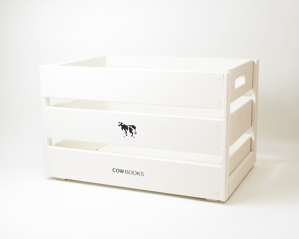 COW BOOKS | Wood Box Ivory Big Stacking ウッドボックスアイボリー