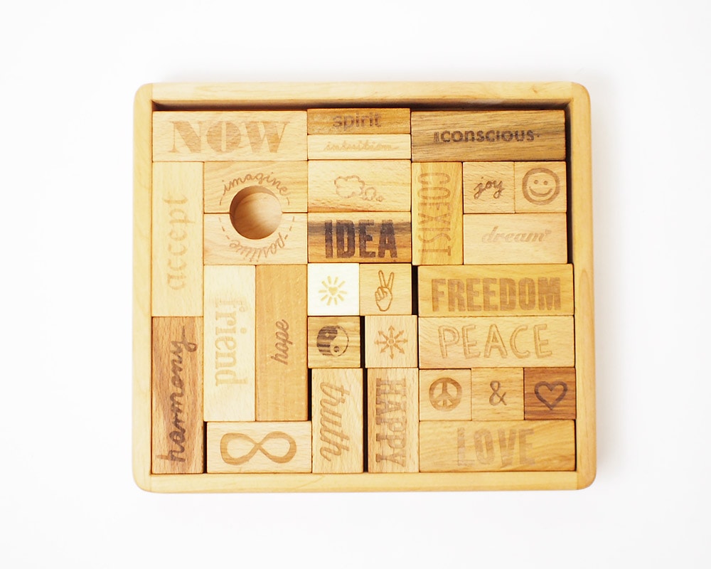 Wooden Story | Peace & Love Block (29pcs)  ピース&ラブ・ブロック/積み木