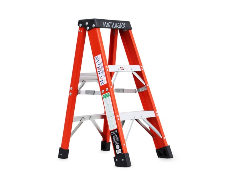 Michigan Ladder Co.  | Fiberglass Stepladder Size3 եС饹ƥåץ/Ω 3