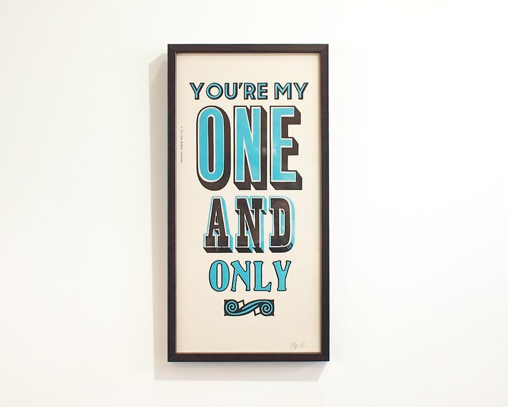 A TWO PIPE PROBLEM LETTERPRESS | ONE AND ONLY POSTER ワンアンドオンリー ポスター