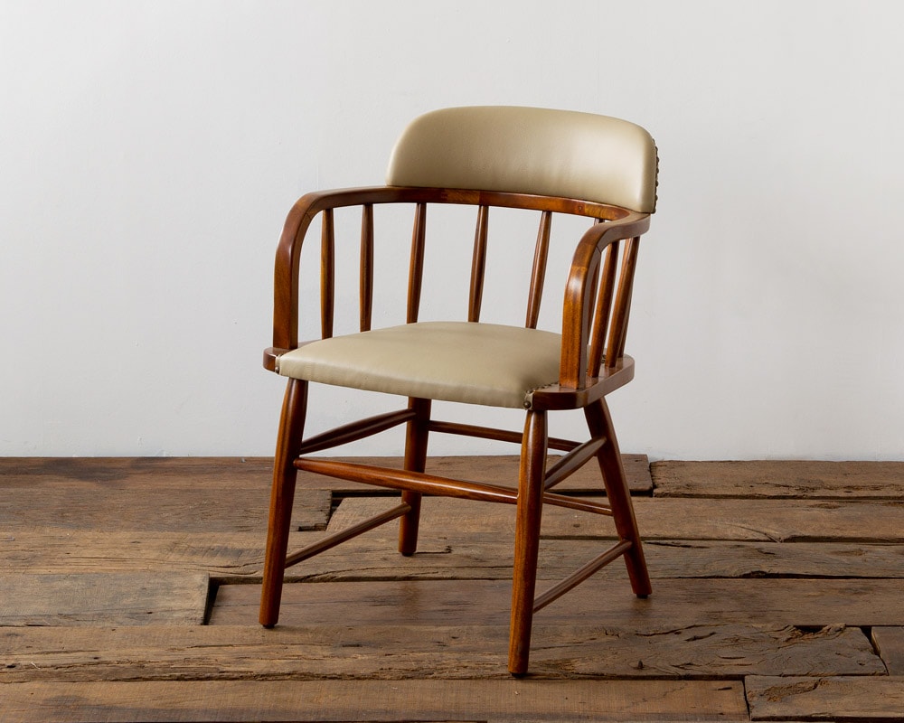 ACME Furniture | OAKS ARM CHAIR_PVC BEIGE オークスアームチェア PVCベージュ