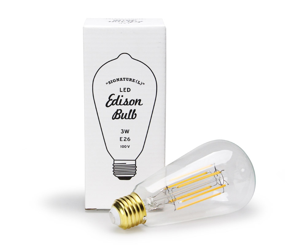 DETAIL | LED Edison Bulb Signature [2size] LEDエジソンバルブ シグネイチャー
