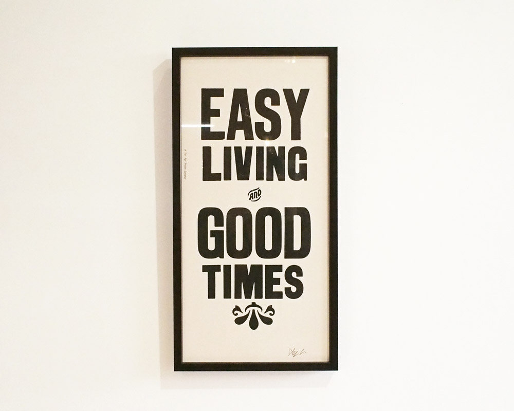 A TWO PIPE PROBLEM LETTERPRESS | EASY LIVING POSTER イージーリビング ポスター
