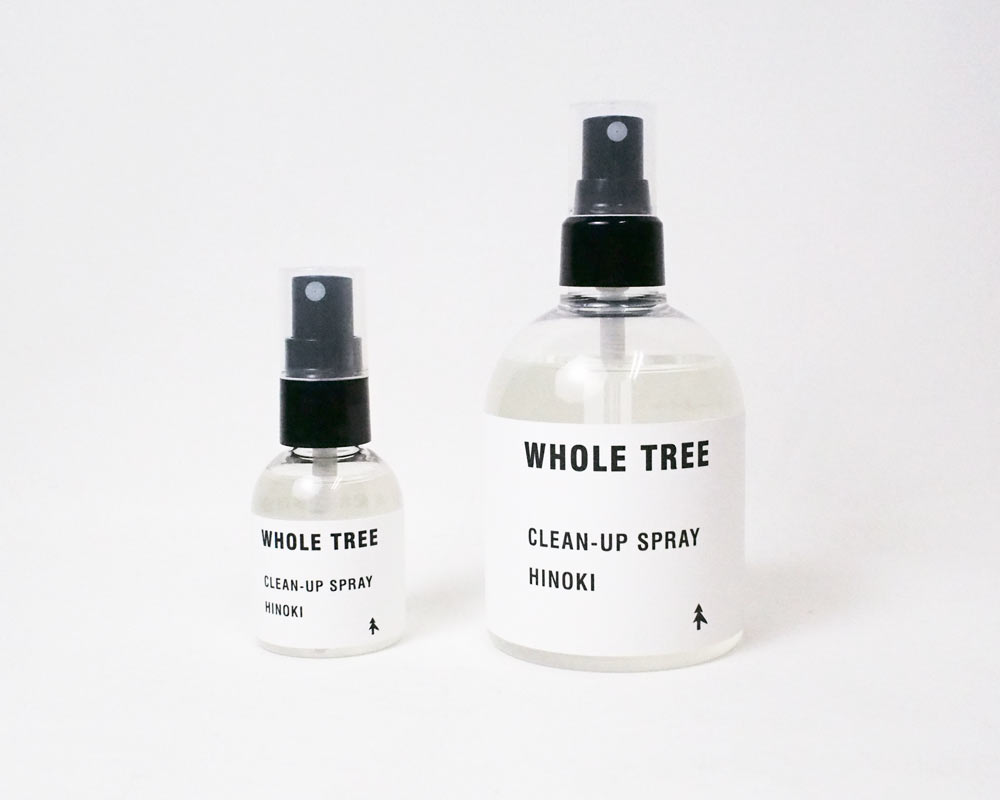 WHOLE TREE | CLEAN-UP SPRAY HINOKI クリーンナップスプレー/除菌スプレー ヒノキ