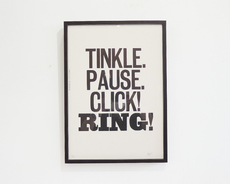 A TWO PIPE PROBLEM LETTERPRESS | TINKLE PAUSE POSTER ƥ󥯥ݡ ݥ