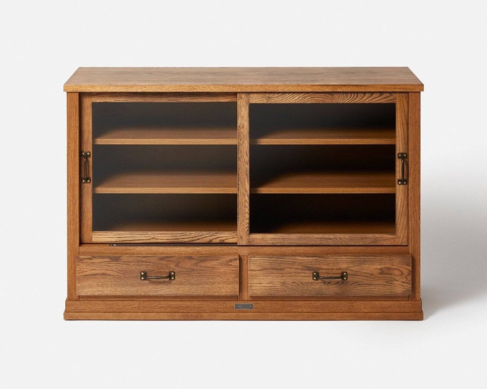 journal standard Furniture | Elverson Glass Cabinet with Drowers [2size] エルバーソングラスキャビネット引出付き
