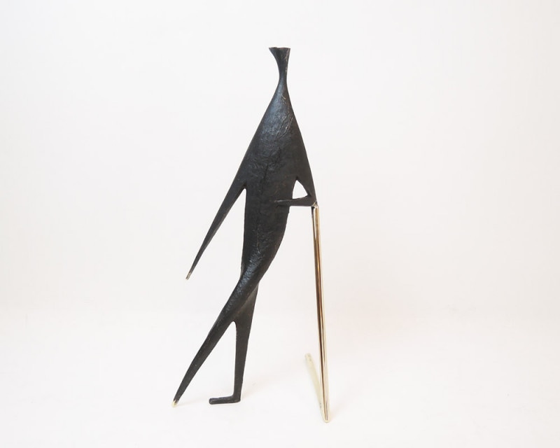 Carl Aubock | Sculpture man with Stick #4060 륪ܥå ץ㡼 ޥ󥦥ƥå