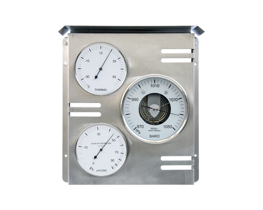Fischer-barometer | Weather Station Square ウェザーステーション スクエア/温湿度計