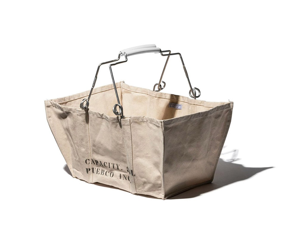 PUEBCO | ACCORDION MARKET BASKET [2color] アコーディオンマーケットバスケット