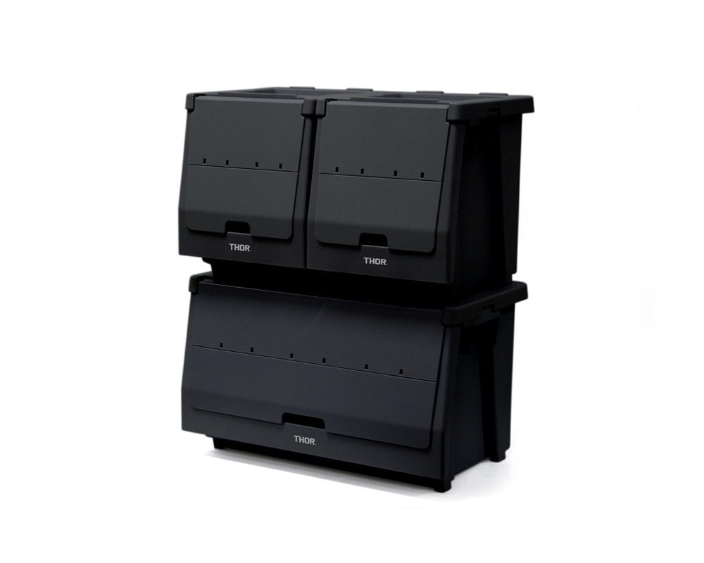 Trust | THOR Stacking Shelf Container Set [2size･3color] ソースタッキングシェルフコンテナセット