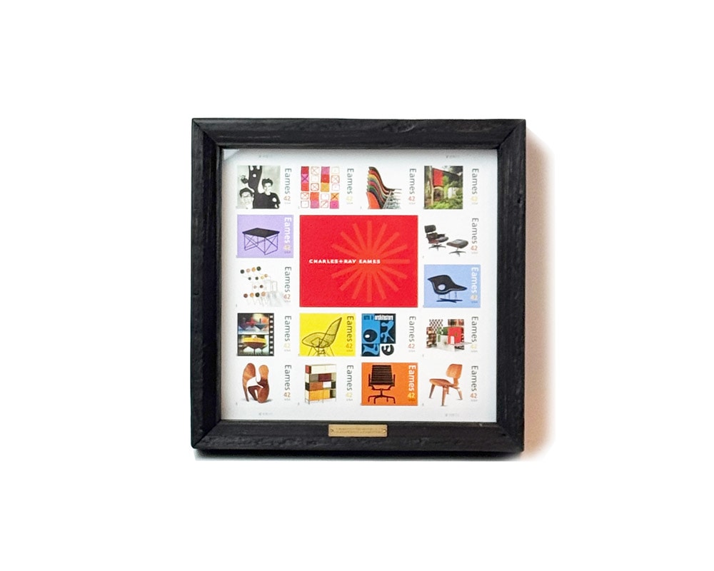TRADITION ACOUSTIC. | Vintage Wood Frame in USPS 2008 Eames Stamps 2008年イームズ記念切手 ヴィンテージウッドフレーム額装